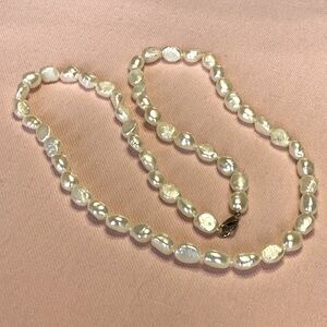 FINAL SALE PRICE Handmade Creamy Freshwater Pearl Necklace